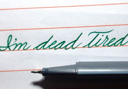 چگونه بنویسیم I'm dead tired