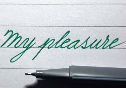 چگونه بنویسیم My pleasure