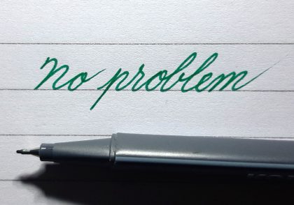 چگونه بنویسیم No problem به معنی مشکلی نیست